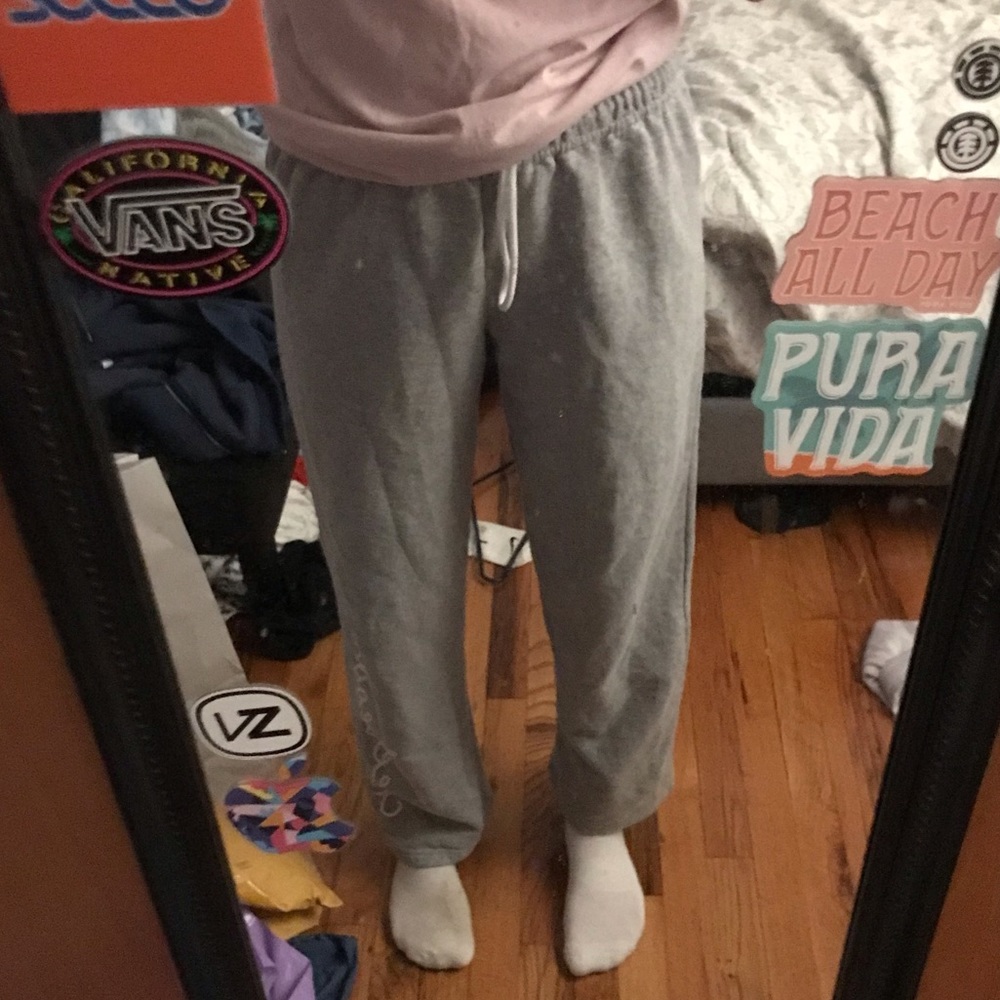 *NWOT* CHEERLEADER logo gray sweatpants